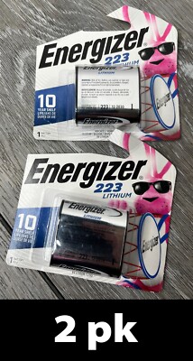 2pk Energizer 223 6V Lithium Battery BB 12/30