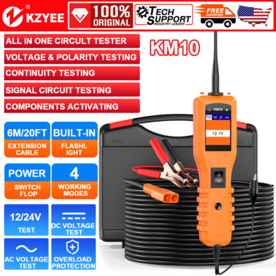 KZYEE KM10 Digital Circuit Power Probe Tester Kit 12/24V Circuit Electrical Tool
