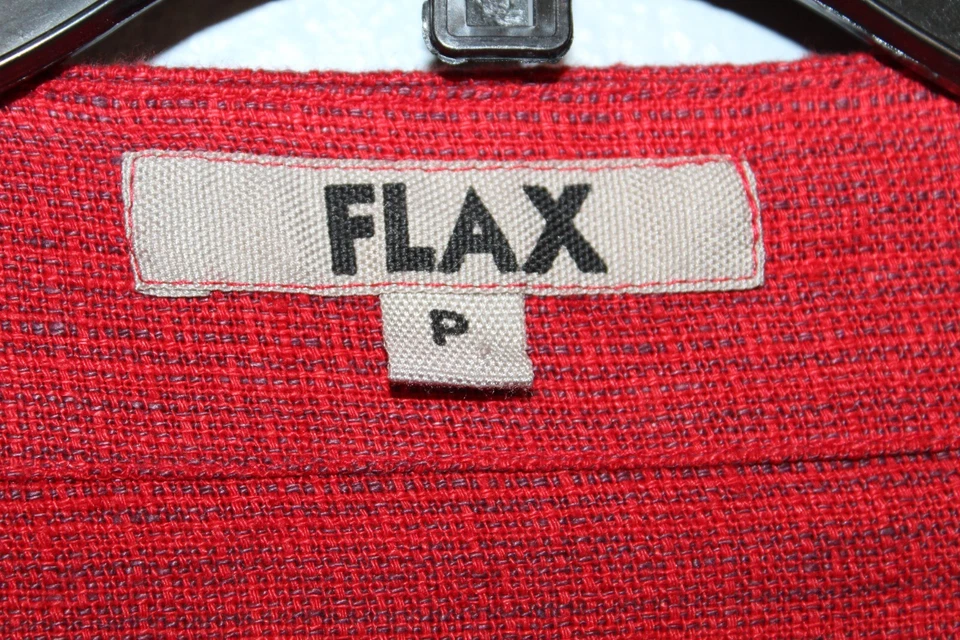 NEW Flax Designs Long Sleeve Linen Urban Market Jacket Blazer Size P NWOT - Image 3 of 4