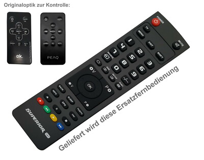 Ersatz Fernbedienung passend für OK. OCS100BT-B / PEAQ PSB100BT-B