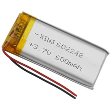 3.7V 600mAh 2.22Wh Li-Polymer Li Battery 602248 For Headphones Bluetooth Speaker