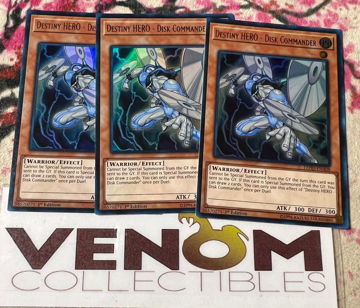 3x (M/NM) Destiny HERO - Disk Commander LEHD-ENA08 Ultra Rare 1st ...