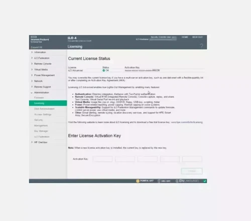 Lifetime Advanced License key 512485-B21 HPE iLO 2/iLO 3/iLO4/iLO5 Fast Shipping