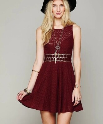 free people fitted with daisies dress Darlin' Daisy Embroidered Mini Dress