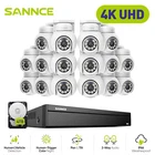SANNCE 16CH 8MP NVR 4K Two Way Audio PoE PT Security Camera System Auto Tracking