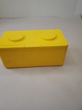 Vintage Chubs Baby Wipes Lego Stackable Storage Container Yellow