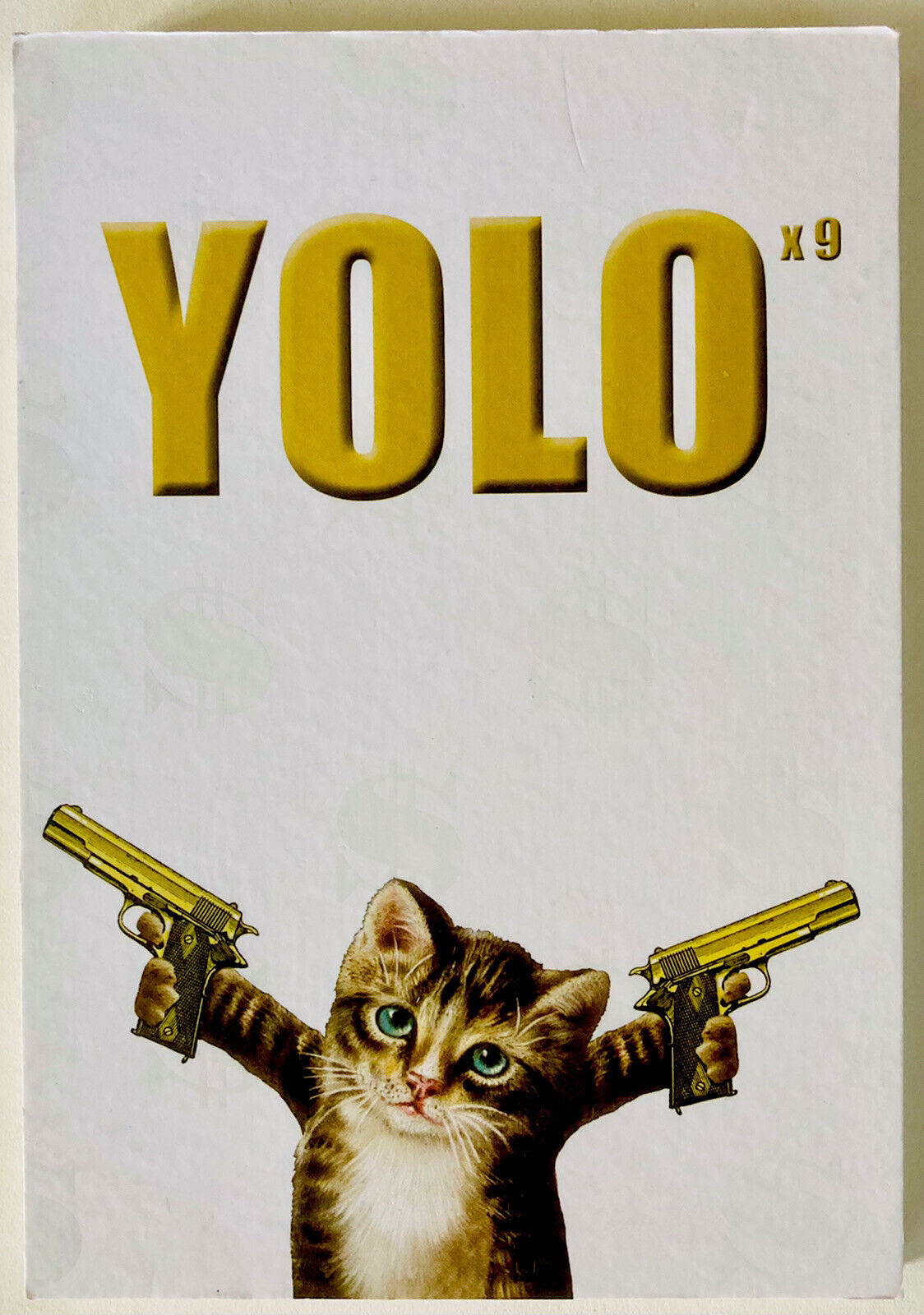 Notebook Yolo Cat Gun Money Kitty Graph Paper Craft CUTE Kitten ...