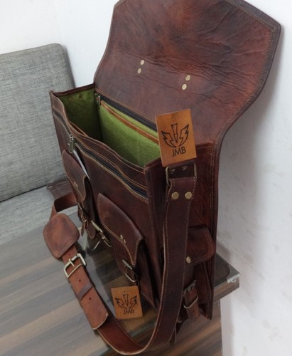 Ledertasche Aktentasche Schultertasche Lehrertasche Schultasche 46CM - Bild 7 von 8