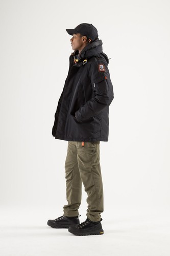 PARAJUMPERS MEN'S "Right Hand" Long JACKET DOWN "GOBY" BLACK Stone Island Medium - Picture 5 of 11