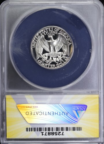 1970-S Proof Washington Quarter 25c ANACS PF 68 | DCAM Deep Cameo PR - Picture 2 of 4