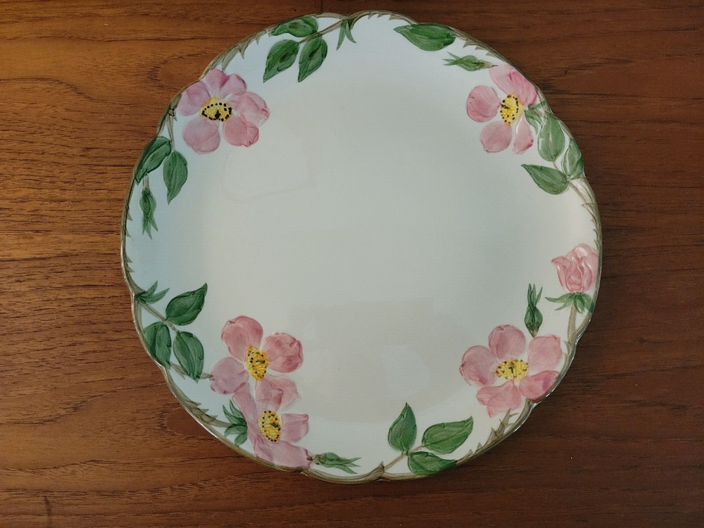 Franciscan🌺DESERT ROSE🌺 Small Chop Plate - Various Backstamps - 11 3/4