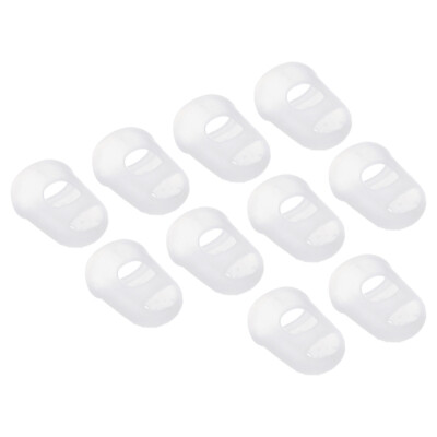 0.71'' 30Pack Silikon Daumen Fingerkuppen Schutz Abdeckungen Klar Kleines Format