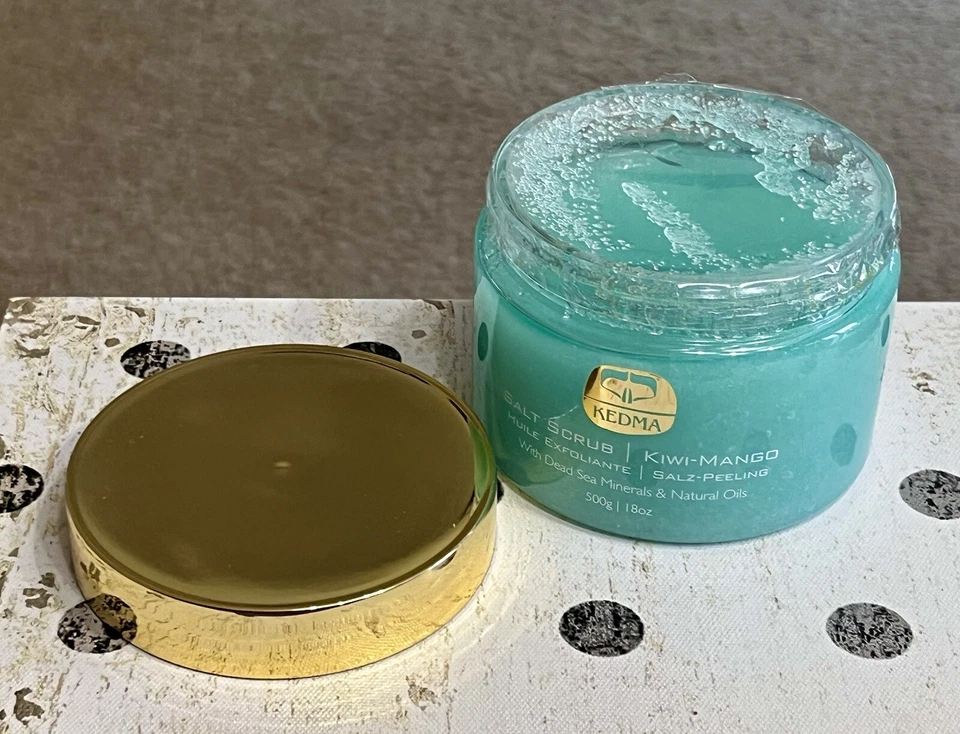 Kedma Salt Scrub Kiwi-Mango 18oz /500g NEW/ SEALED - Image 2 of 3