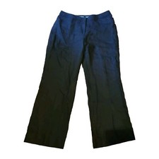 J Jill Women Linen Genuine Fit At The Waist Cropped Pants Size 12