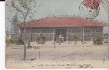 CPA MARSEILLE EXPOSITION COLONIALE MAISON DE REPOS ANNAMITE