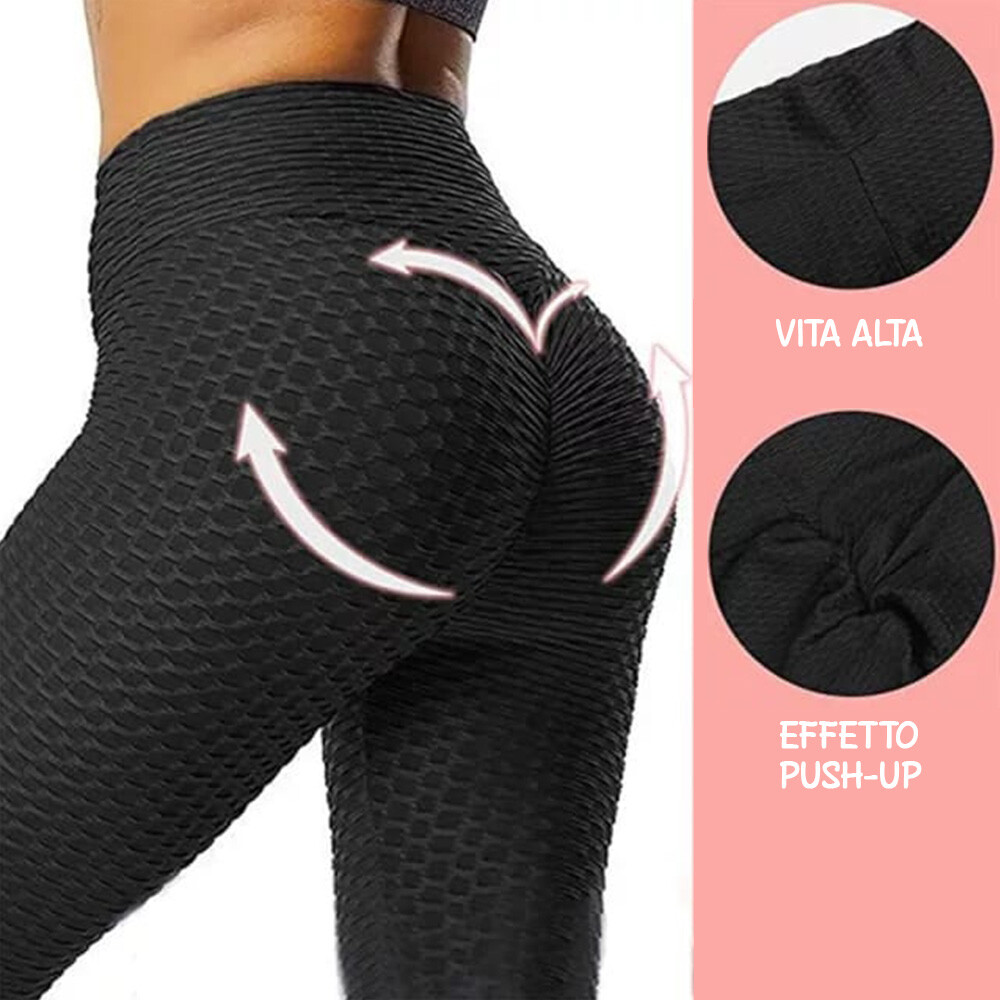 ALTRA Leggings push up da donna vita alta stretch elasticizzato anticellulite sportivi