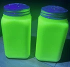 Antique/Vintage McKee French Ivory Custard Uranium Glass Salt & Pepper Shakers