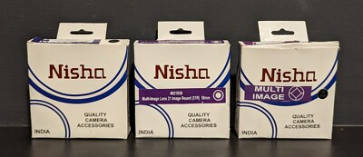 #ad Lot of 3 Nisha 58mm Multi Image Lens Filters MI5R58 MI21R58 MI3R58 NEW $49.99
