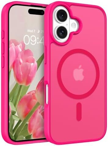 Compatible with iPhone 16 Plus Case, [Compatible with MagSafe] Translucent Matte