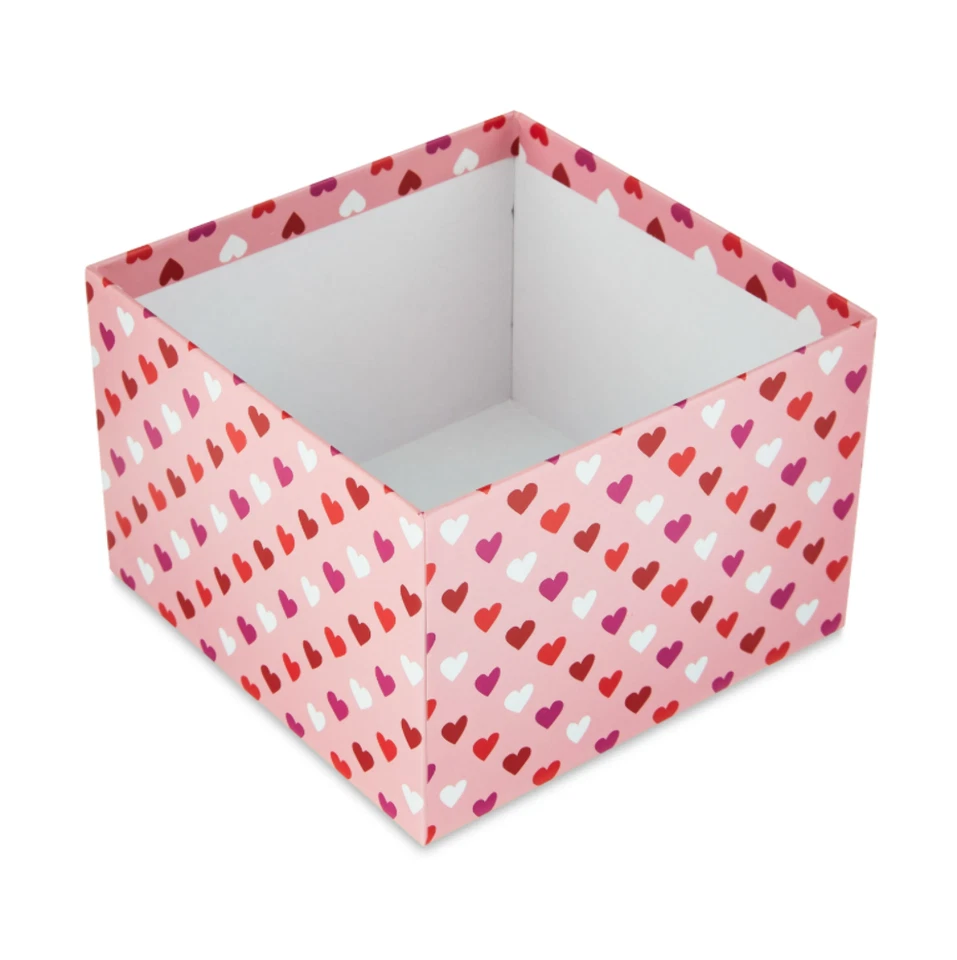 Large Pink and Red Confetti Gift Box with Lid – Perfect for Mother's Day, Weddin - Image 2 of 4