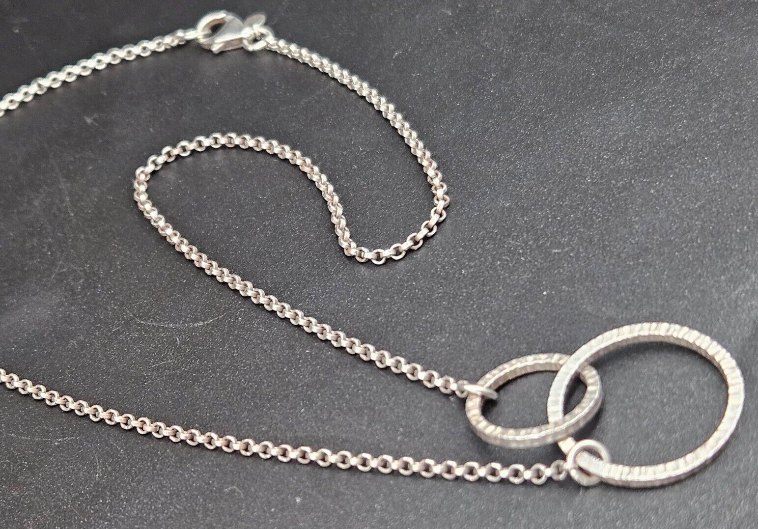 Silpada Designer 16" Interlocking Sweet Circles N… - image 2