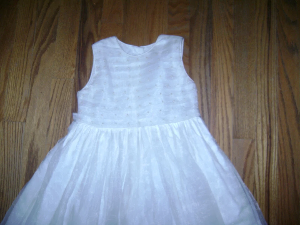 Strasburg GIRLS DRESS size 5 5T IVORY OFF WHITE COMMUNION CHRISTENING STUNNING - Photo 2/4
