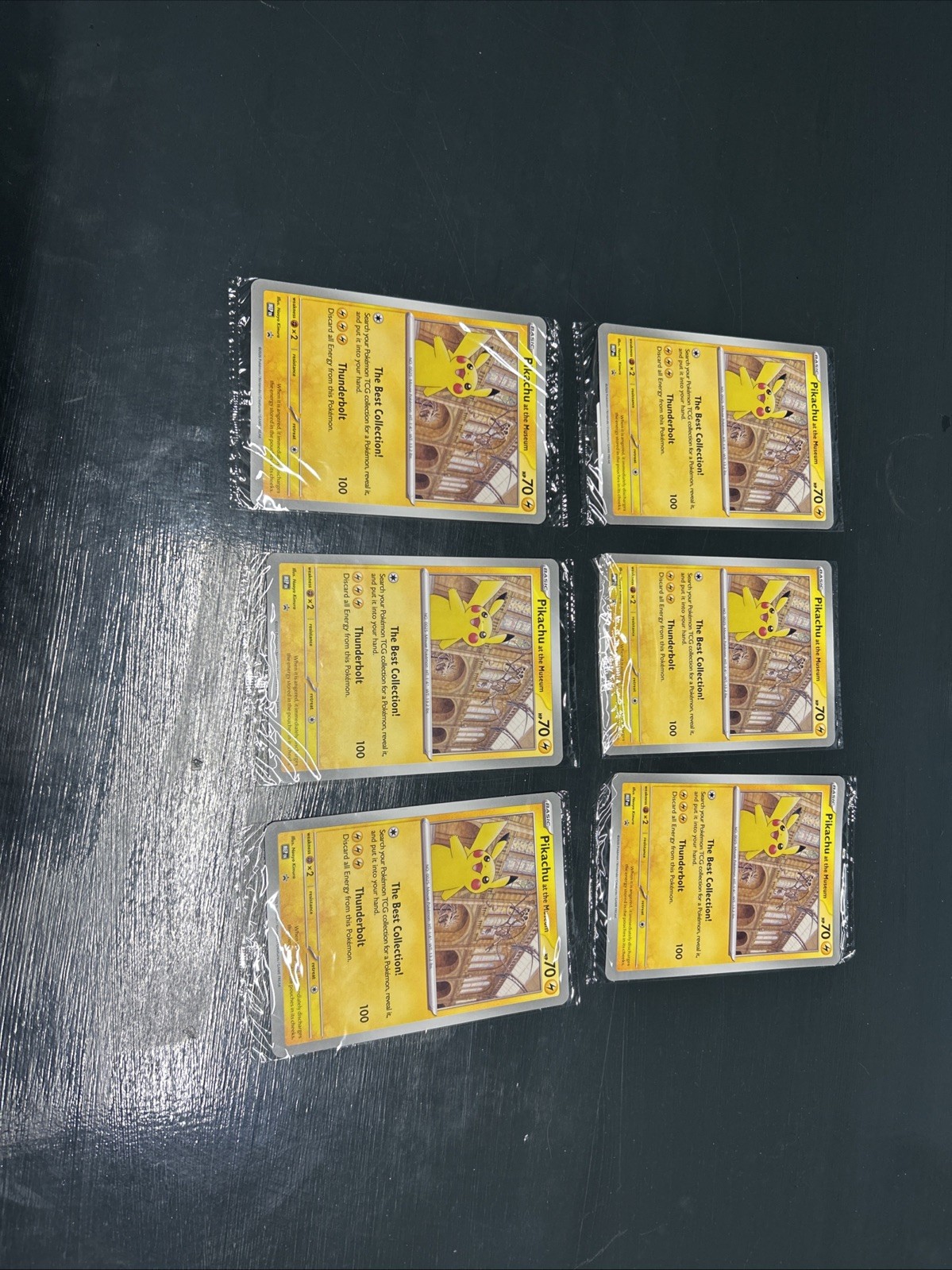 6x Pickachu At The Museum Pokemon Cards Jumbo Promo