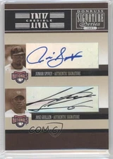 2005 Donruss Signature Series Junior Spivey Jose Guillen Esteban Loaiza Auto