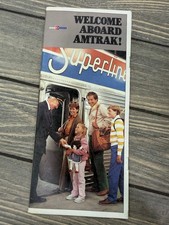 Vintage Amtrak Superliner Welcome Aboard Brochure Family Train Travel Ephemera