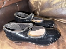 Brand New Capezio Black Tap Shoes for Girls, Size 11
