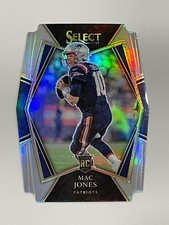 2021 Select Football Silver Prizm Die Cut - Mac Jones RC - New England Patriots