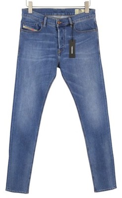 DIESEL Tepphar-X R8XA3 Men Jeans W30/L34 Slim Carrot Stretch Faded Denim *