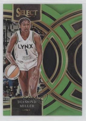 2024 Panini Select WNBA Premier Level Neon Green Prizm 53/75 Diamond Miller 3g6