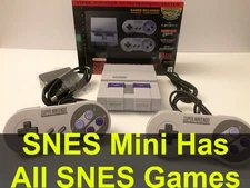SNES Classic Mini System 🔥ALL SNES GAMES 🔥 - Authentic