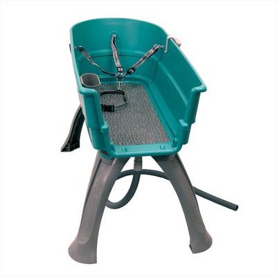 Booster Bath Elevated Dog Bath and Grooming Center Extra Large Teal 50'' x 21.25''