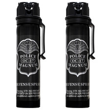 Police Magnum pepper spray self defense tactical security 2 Pack 5oz Flip Top