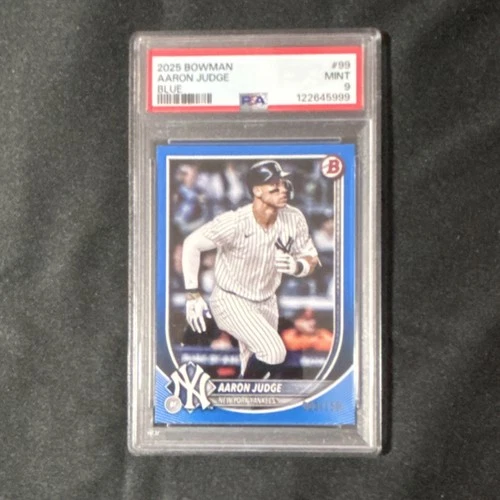 2025 Bowman Aaron Judge Blue #99 Serial Numbered 003/150 PSA 9 Yankees