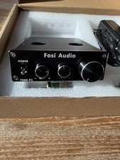 FOSI-AUDIO-TUBE-P1  Black Vacuum tube hybrid preamplifier with tone control