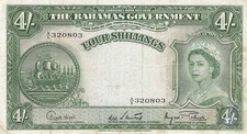 Bahamas 4 Shillings 1953 P-13d