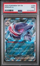 2024 Pokemon TEF EN-Temporal Forces #104 Gengar ex PSA 9