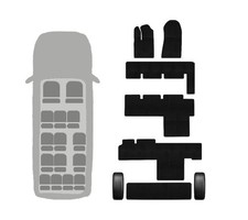 Custom Fit Rubber Floor Mats for Transit Passenger Vans 2015  2026 , 8