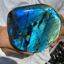 2.8lb Natural Labradorite Gorgeous Feldspar Crystal freeform Specimen Healing