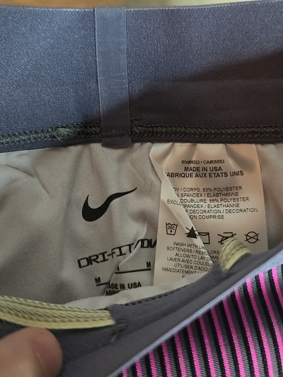 Nike Pro Elite Lined Half Tights Made in the USA Fuchsia Men's