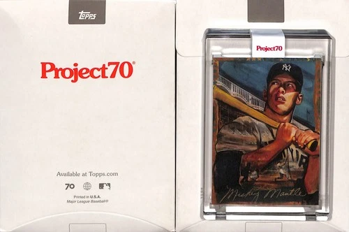 2021 TOPPS PROJECT 70 #100 1952 MICKEY MANTLE - NEW YORK YANKEES - ANDREW THIELE