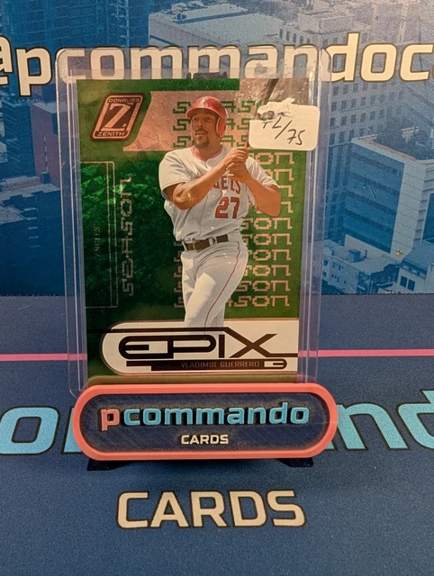 2005 Donruss Zenith Epix Vladimir Guerrero Numbered /75 Baseball Card