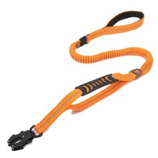 Tactical Bungee Dog Leash Shock Absorbing Reflective Training Lead Car Seat-Belt