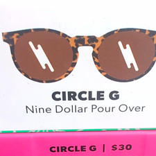 Goodr Circle G Nine Dollar Pour Over Women  s Round Black/Black Sunglasses