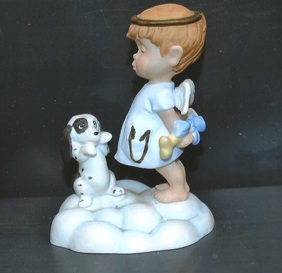 RELIGIOUS FIGURINE Almost Angels Cheerful Look Brings ... Franklin Mint