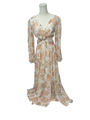 EVER NEW Cut-out Long Sleeve Maxi Dress Gold Athena Floral-white Size 4 | eBay EVER NEW Cut-out Long Sleeve Maxi Dress Gold Athena Floral-white Size 4 | eBay