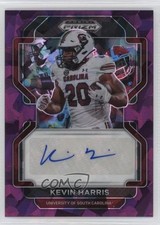 2023 Prizm Draft Picks 2022 Update Purple Ice 88/99 Kevin Harris Auto 12ty